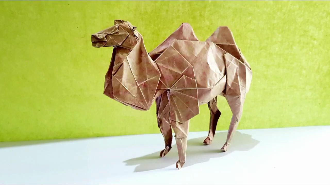 ouwen tjen 双峰驼折纸教程origami bactrian camel