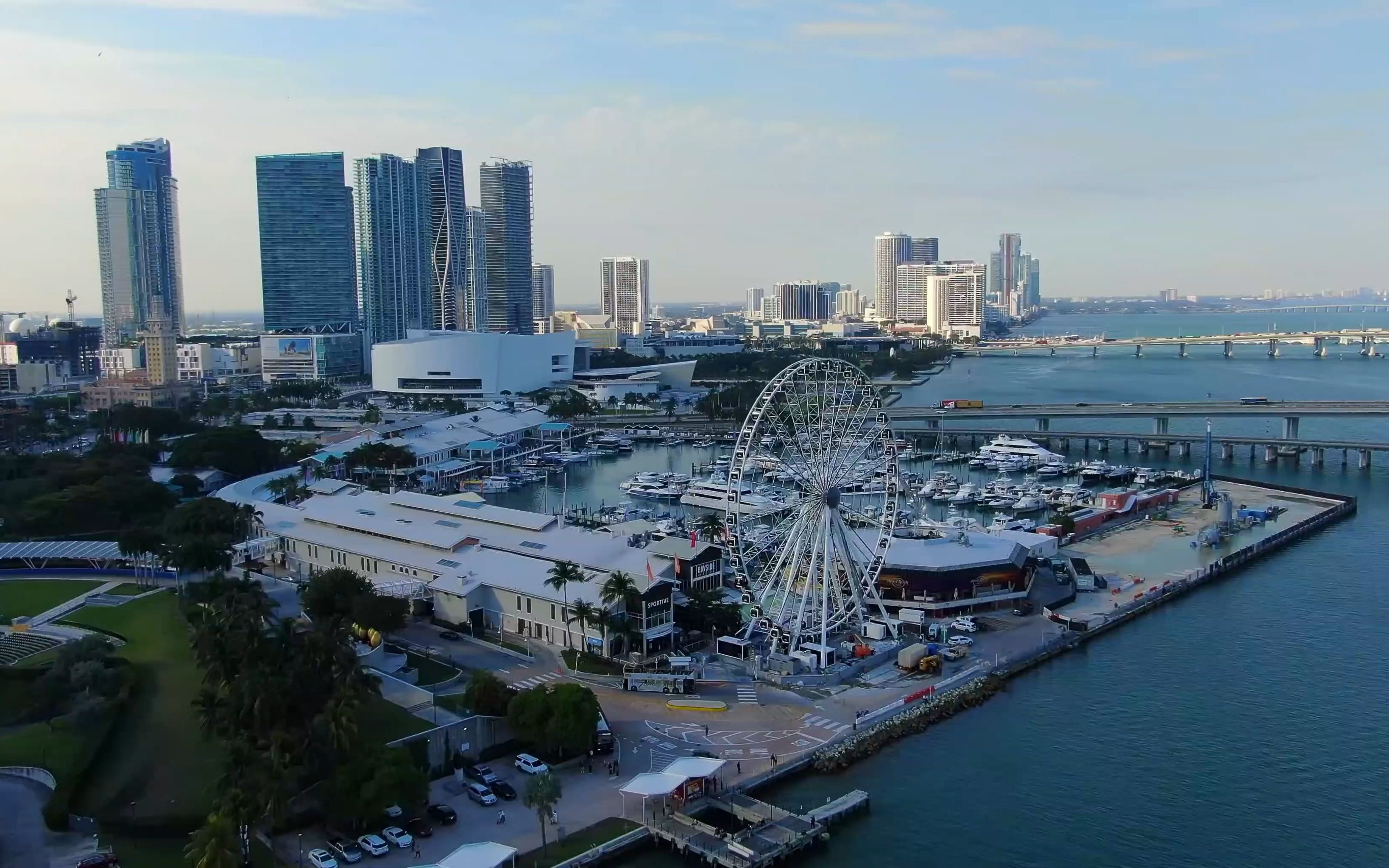 【航拍】【迈阿密】4k航拍迈阿密- 1小时轻音乐,放松自己