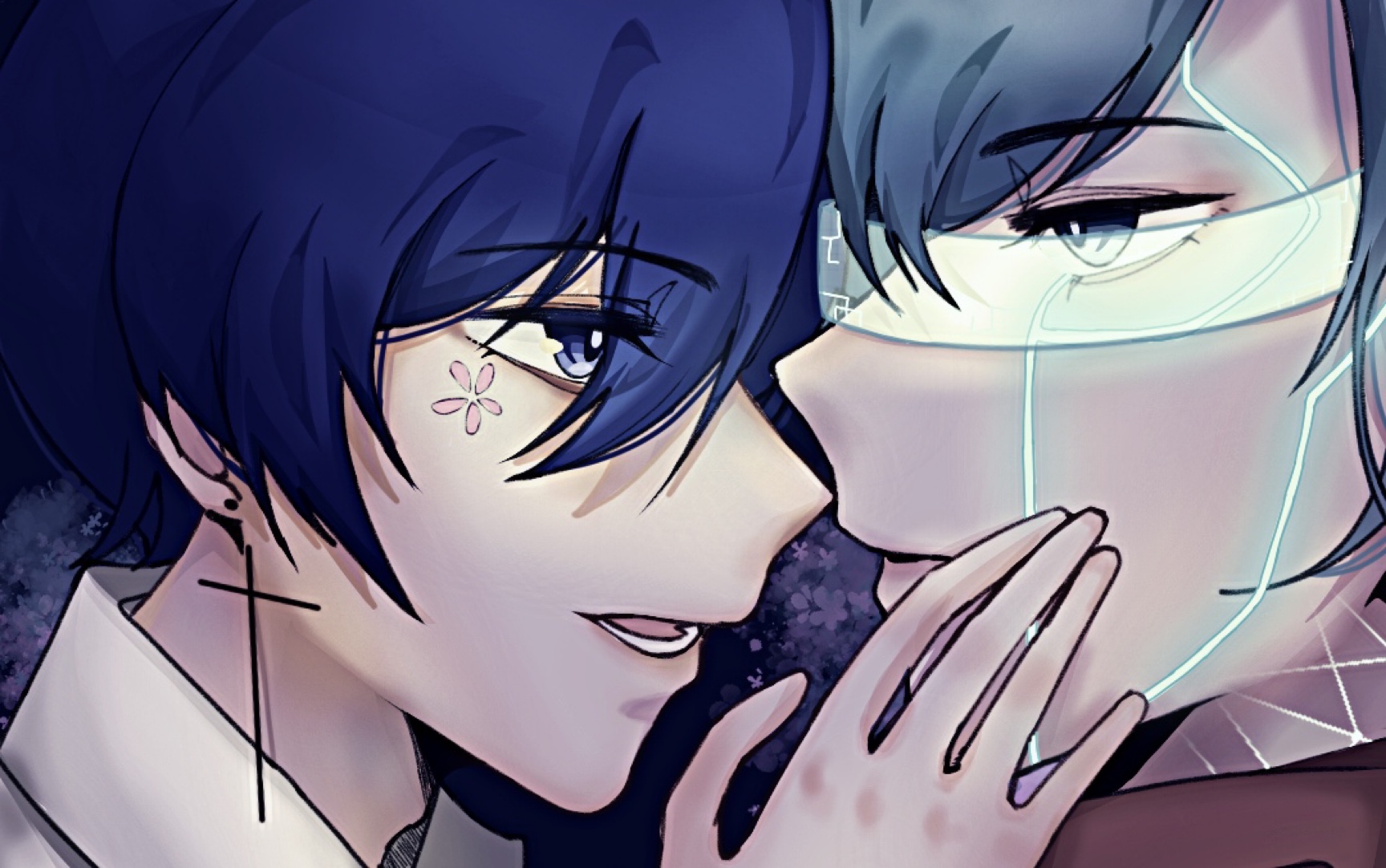 【幻花/指绘/画世界】博士花x仿生幻"作为仿生人的我.可以对你动心吗"