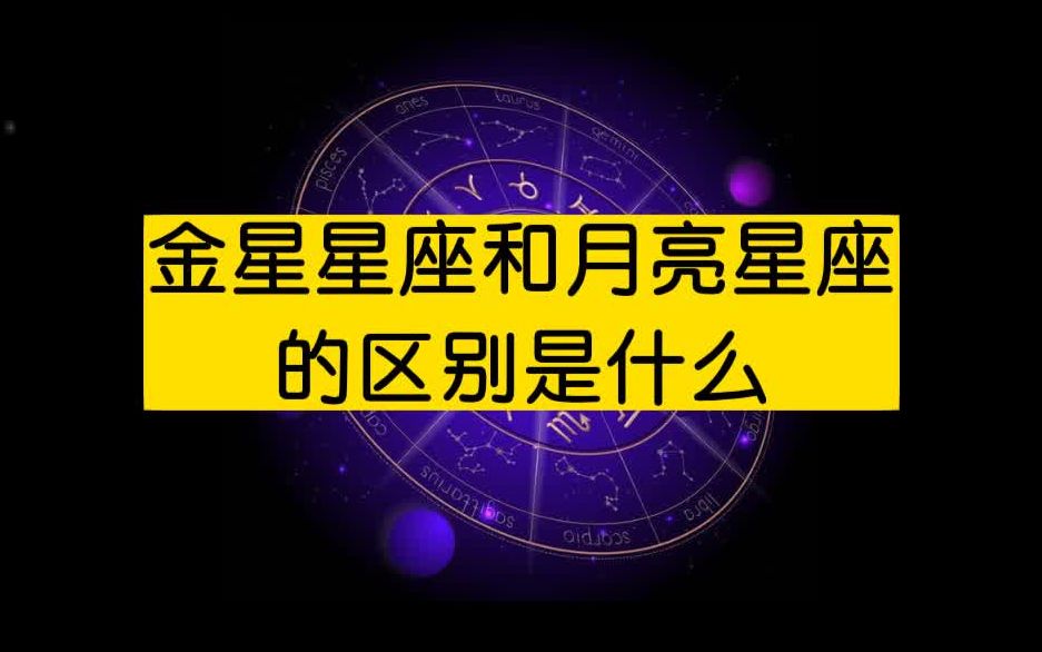 金星星座和月亮星座的区别哔哩哔哩bilibili