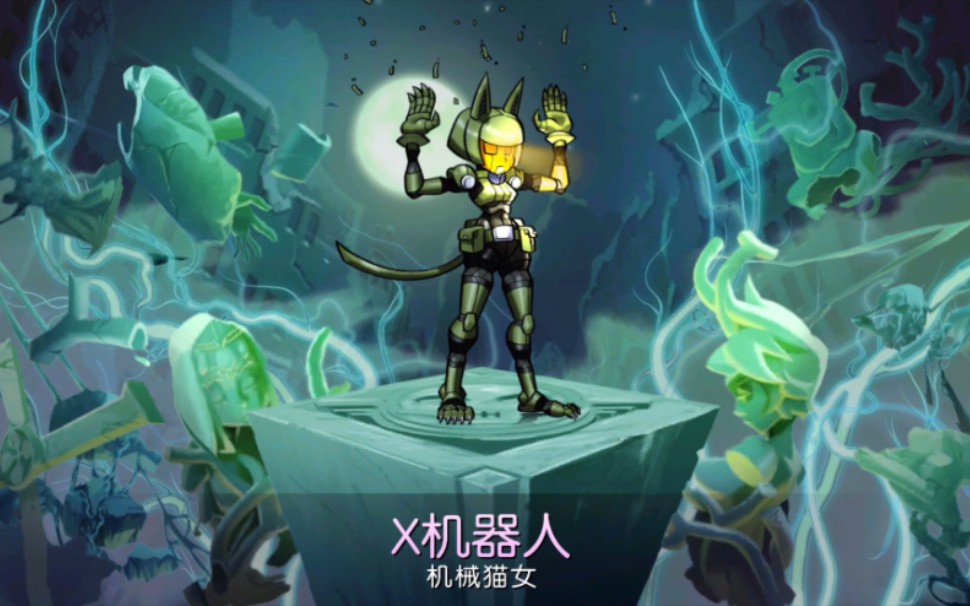 骷髅女孩 简单抽个x猫