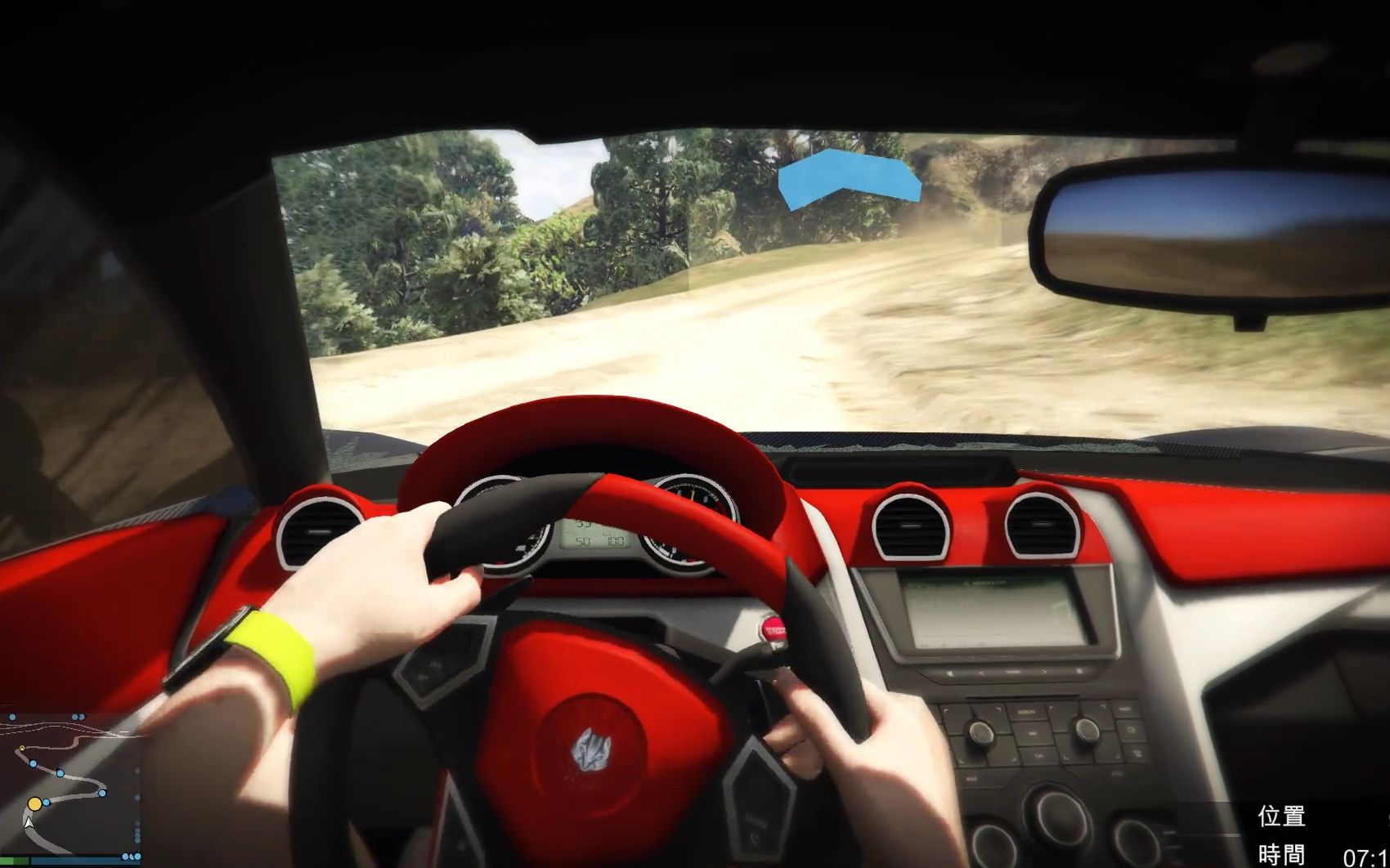 【乐美解说】gta5秋名山车神飙车 挑战游戏里第一视角开车