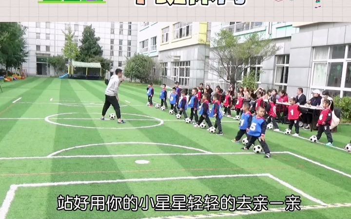 幼儿园公开课|中班体育|脚内侧踢球,小朋友初步认识并学习脚内侧触球的部位,发展了动作的协调性和灵敏性,体验了足球游戏带来的乐趣.幼 儿园体育活...