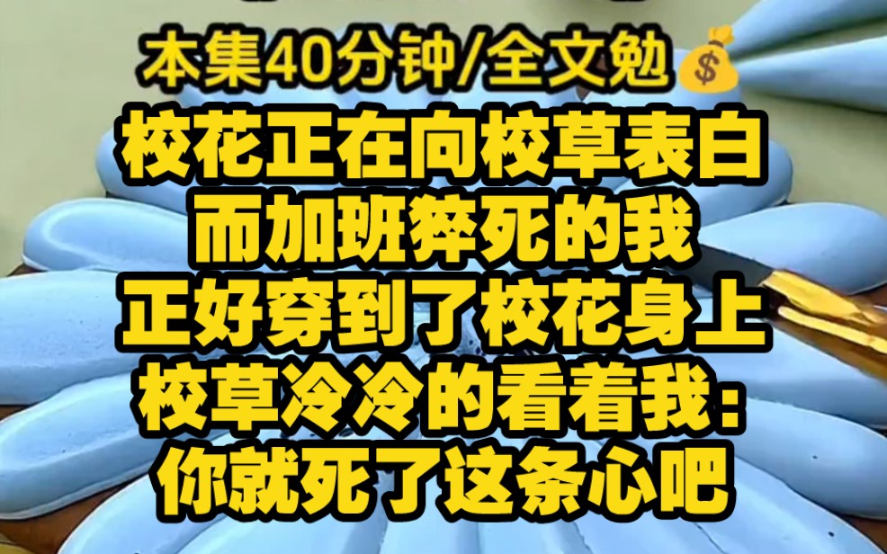 [图]【剧崩人设】校园里校花正在向校草表白，加班猝死的我就穿到了校花身上，他冷冷的看着我：你喜欢的不过是我的家世，我的身份，我眼睛一亮，隐隐透着一股兴奋……