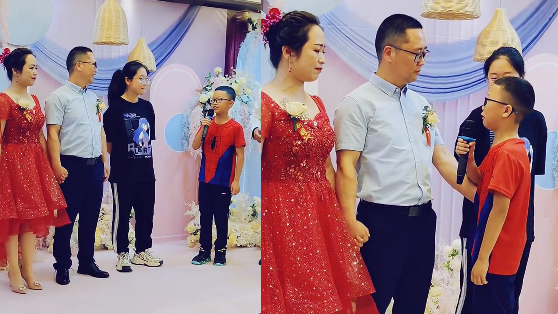 妈妈二婚男孩上台祝福,转头向“新”爸爸含泪提要求,让人泪目哔哩哔哩bilibili