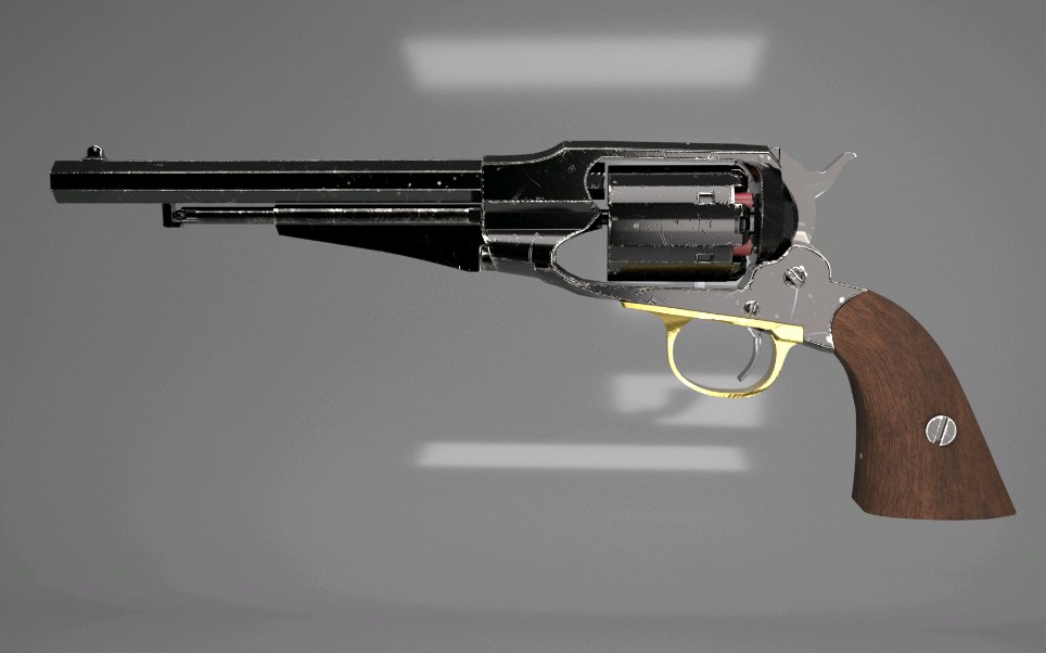 前定装弹时代经典之作雷明顿1858_哔哩哔哩_bilibili