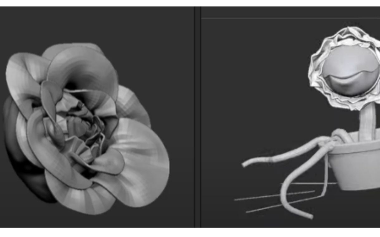 Zbrush 雕刻花朵、植物 上哔哩哔哩bilibili