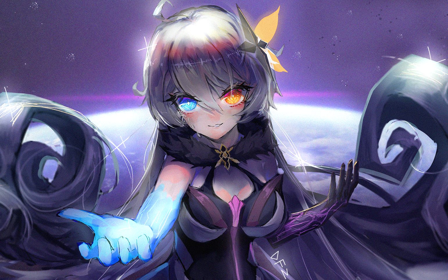 快进来看女王崩坏3同人绘画过程