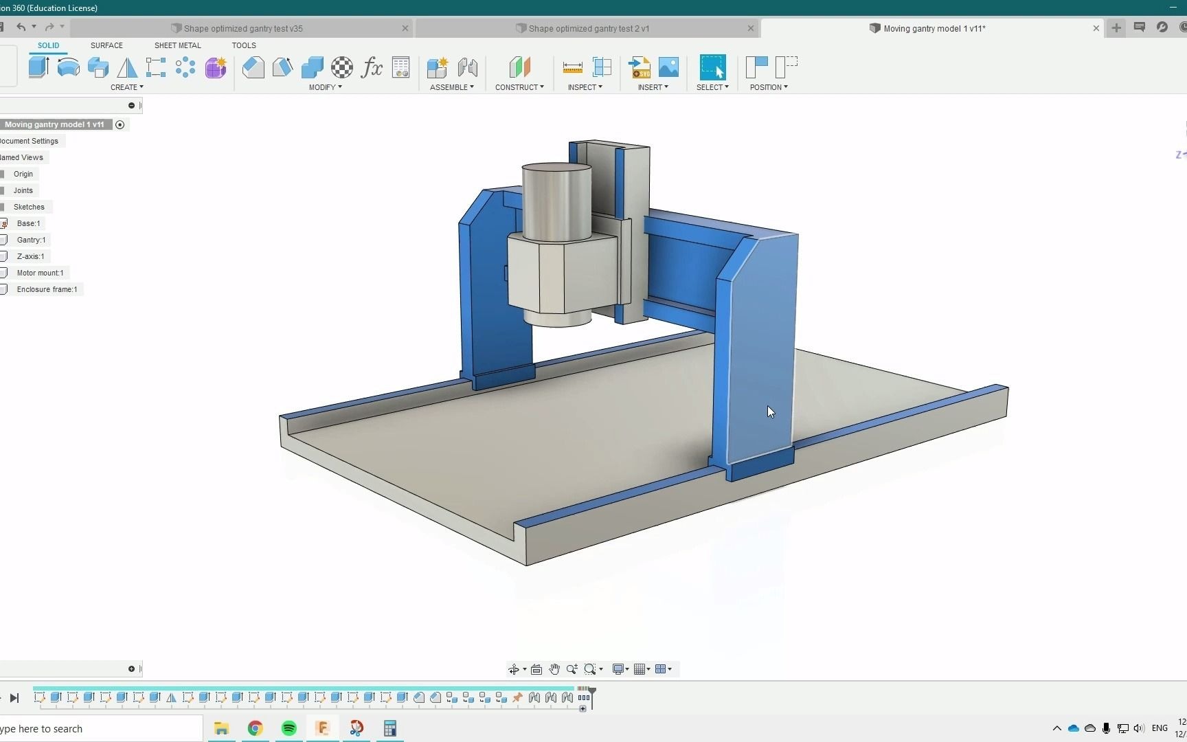 使用Fusion360仿真优化龙门铣横梁立柱结构哔哩哔哩bilibili