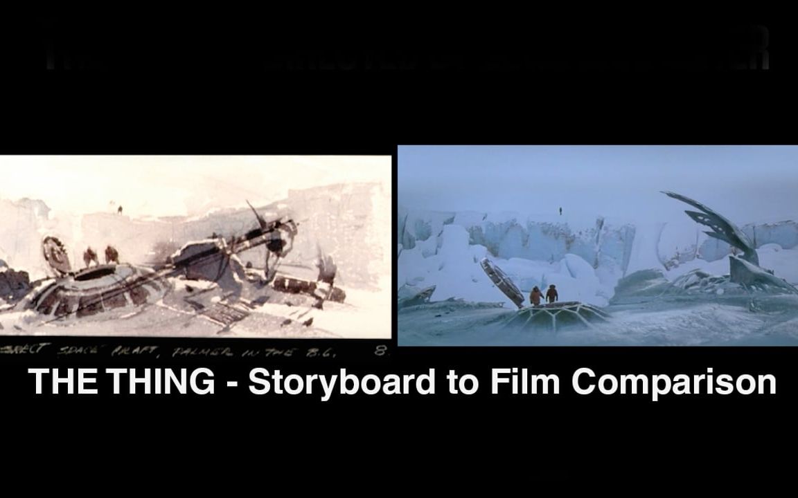 [图]《怪形》故事版与实拍对比 THE THING - Storyboard to Film Comparison