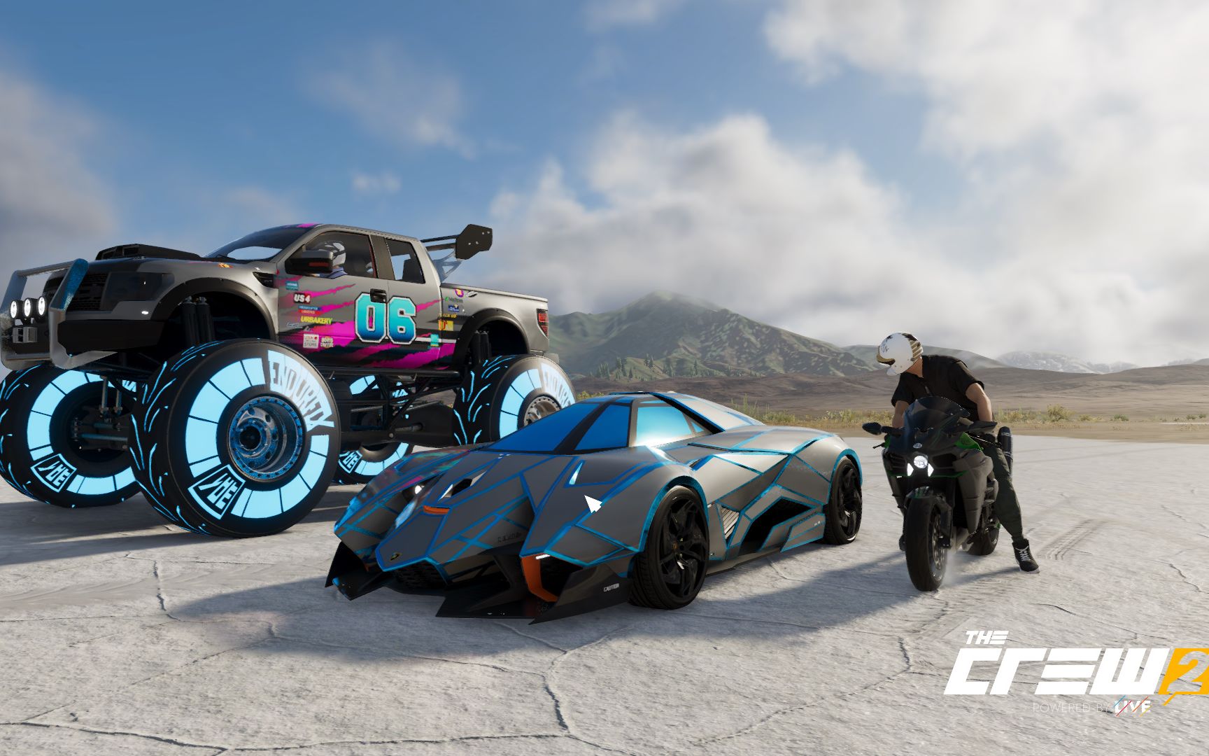 飙酷车神2让大脚车先跑10秒我的兰博基尼会输吗