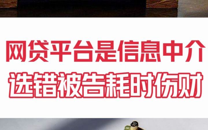 网贷平台仅承担信息中介角色,出借人选错被告耗时耗财!哔哩哔哩bilibili