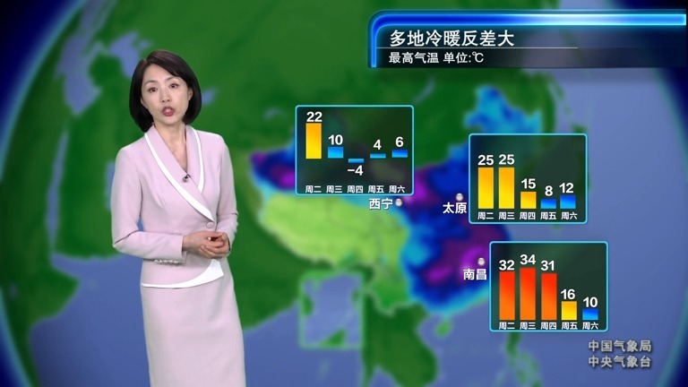 中央一台新闻联播后天气预报视频今天(中央一台新闻联播后天气预报视频今天直播)