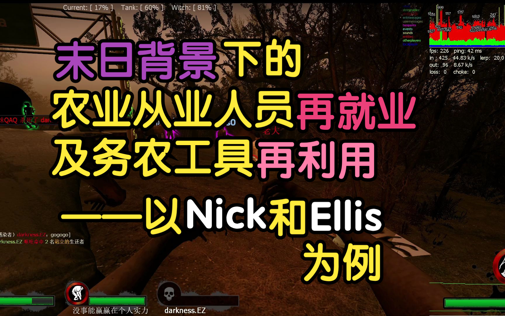 【求生之路2】末日背景下农业从业人员的再就业方式:以Nick和Ellis为例单机游戏热门视频