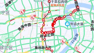 [图]（伪）上海地铁100号线（马当路一马当路一东方体育中心）是上海市最短的地铁线路。