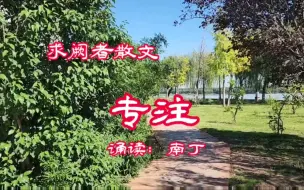 Video herunterladen: 求阙者散文《专注》诵读：南丁