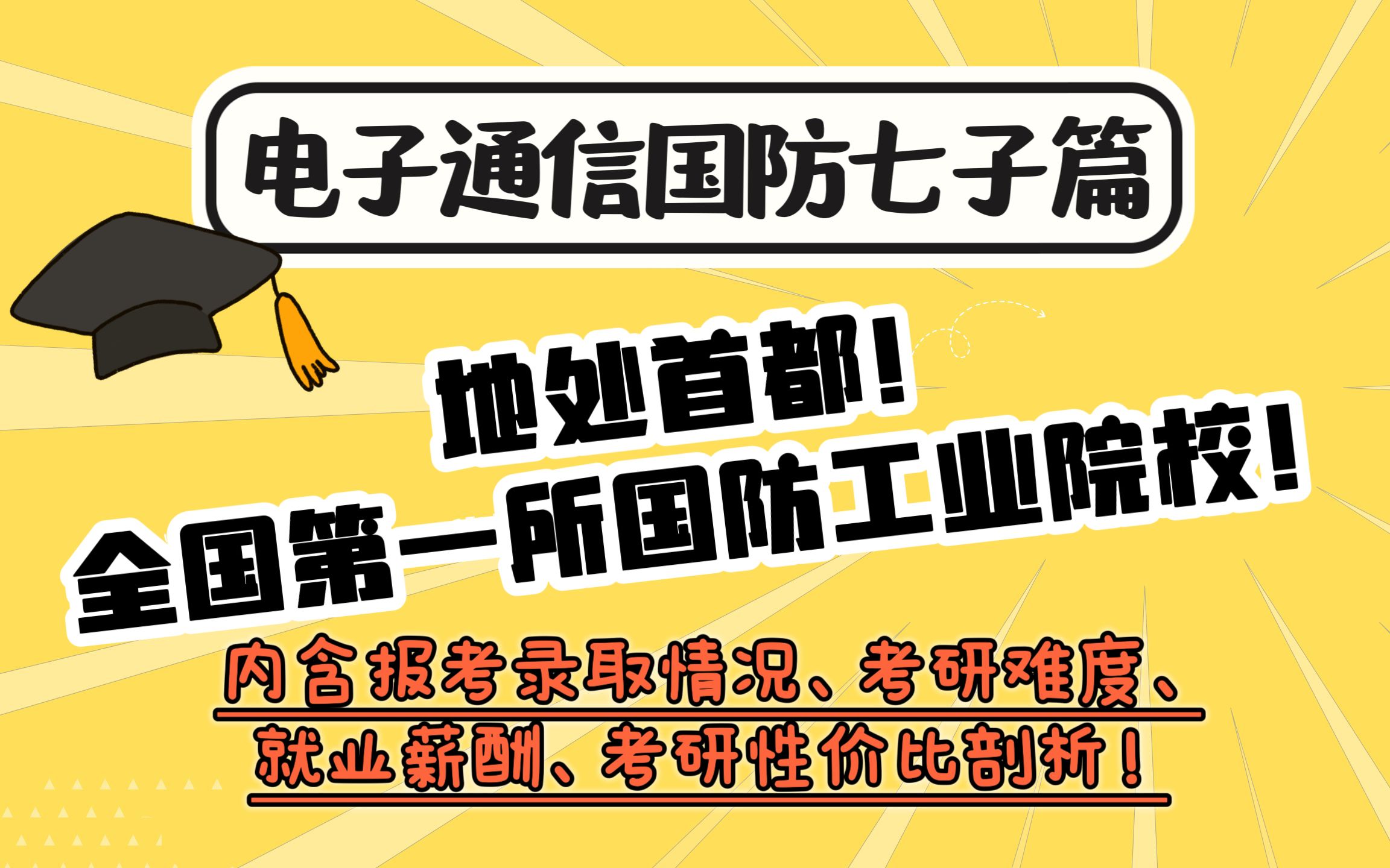 地处首都!全国第一所国防工业院校!|24电子通信考研哔哩哔哩bilibili