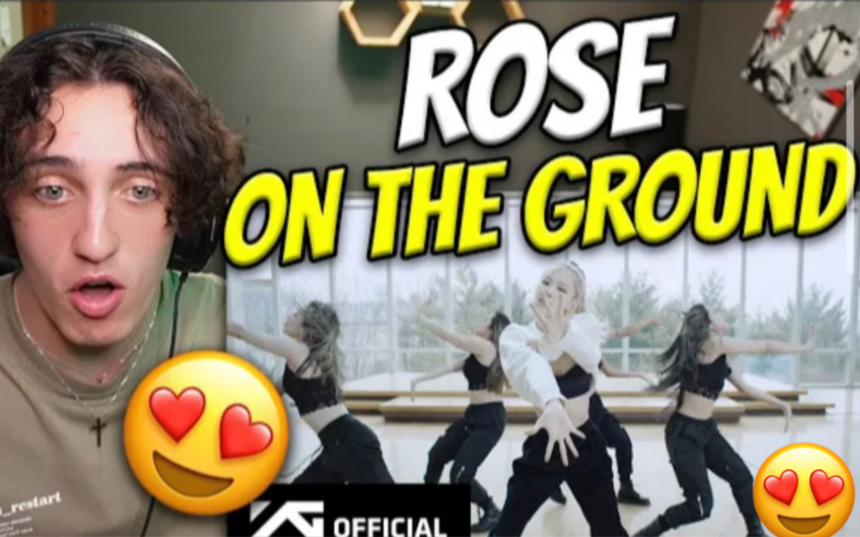 [图]南非小哥reaction ROSÉ《On The Ground》练习室