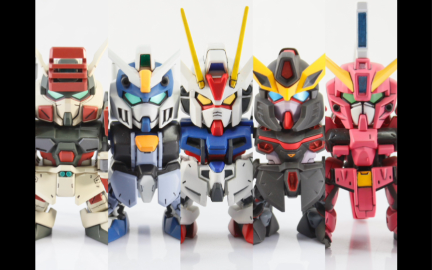 sd高达seed五小强 强袭高达 圣盾高达 迅雷高达 暴风高达 决斗高达