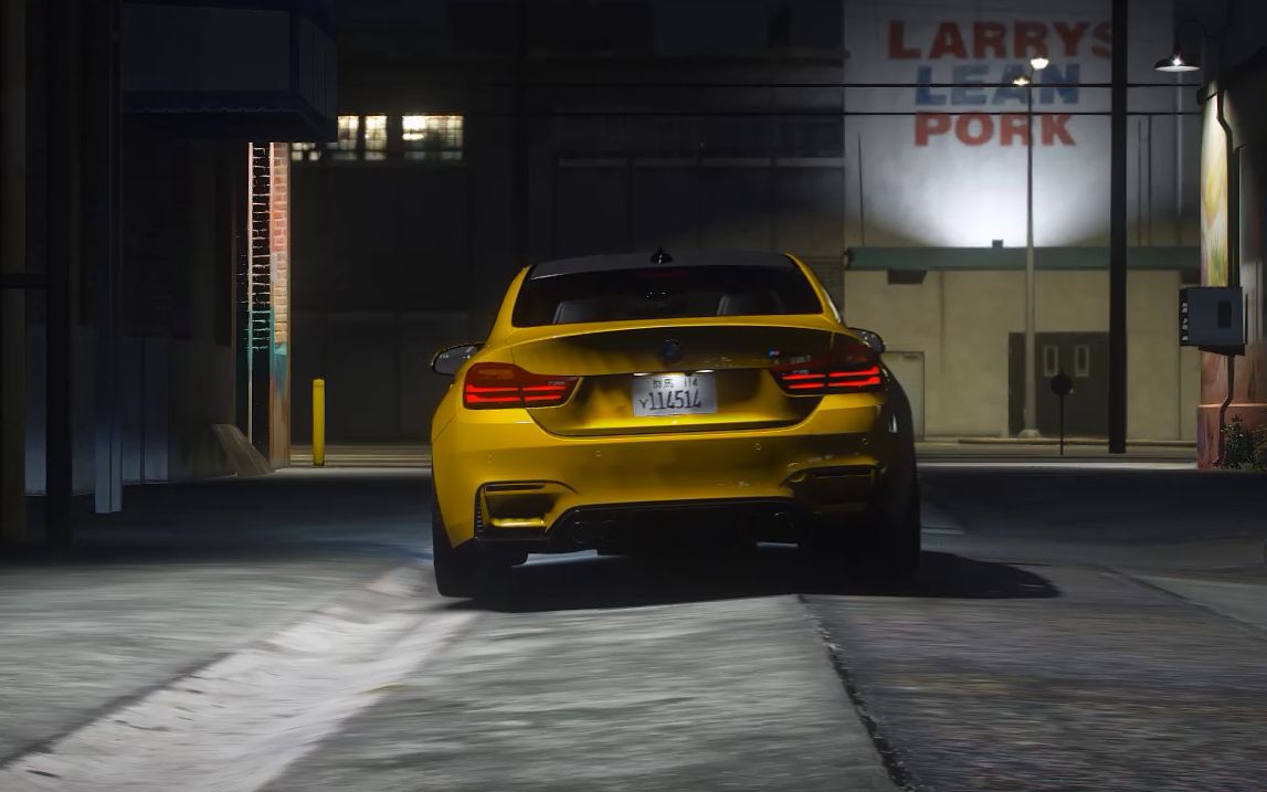 【gta5】宝马 m4 深夜街头漂移_哔哩哔哩 (゜-゜)つロ 干杯~-bilibili