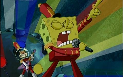 海绵宝宝当怪才乐队演奏underthegrave