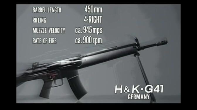 德国HK G41型突击步枪介绍/射击演示【日语生肉】