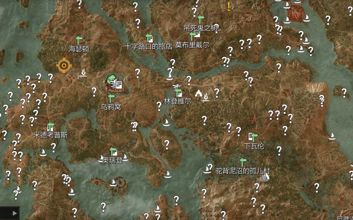 [图]【巫师3】一周目所有点全清（本体+石之心+血与酒+本体噩梦48级大狮鹫）