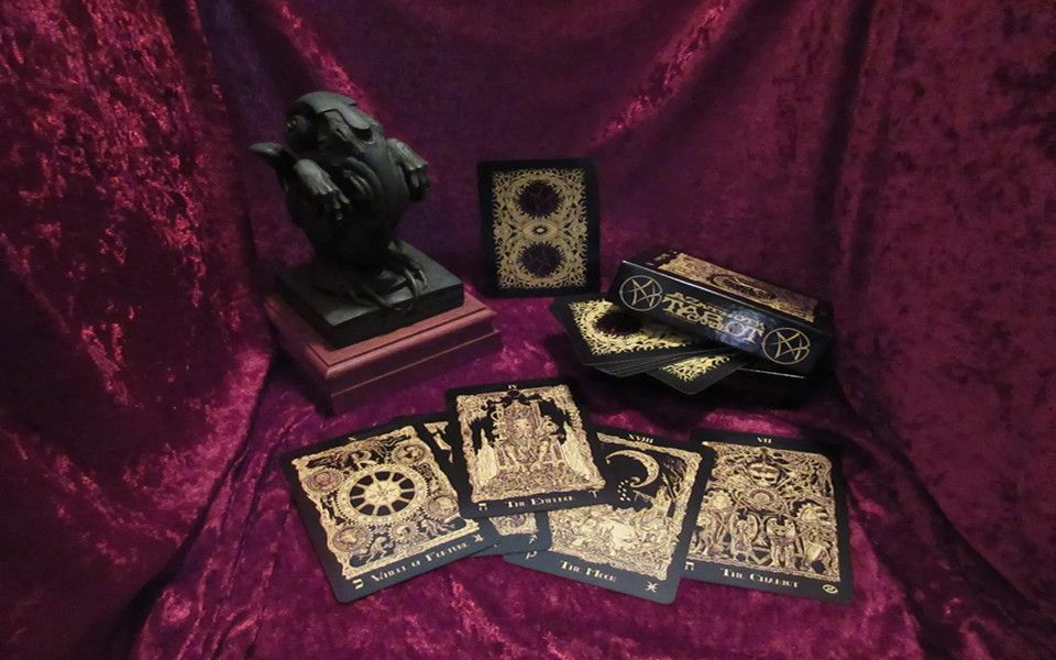 azathoth tarot阿撒托斯塔罗牌第9版 说明书限量版私人卡牌国外演示