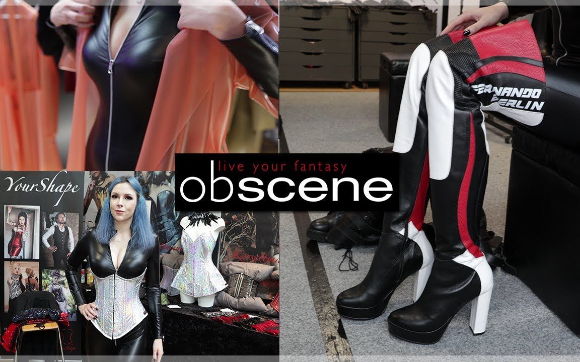 【Celene Nox】4K 时隔三年再访Obscene(瑟瑟)时尚博览会:靴子、束腰、LATEX哔哩哔哩bilibili