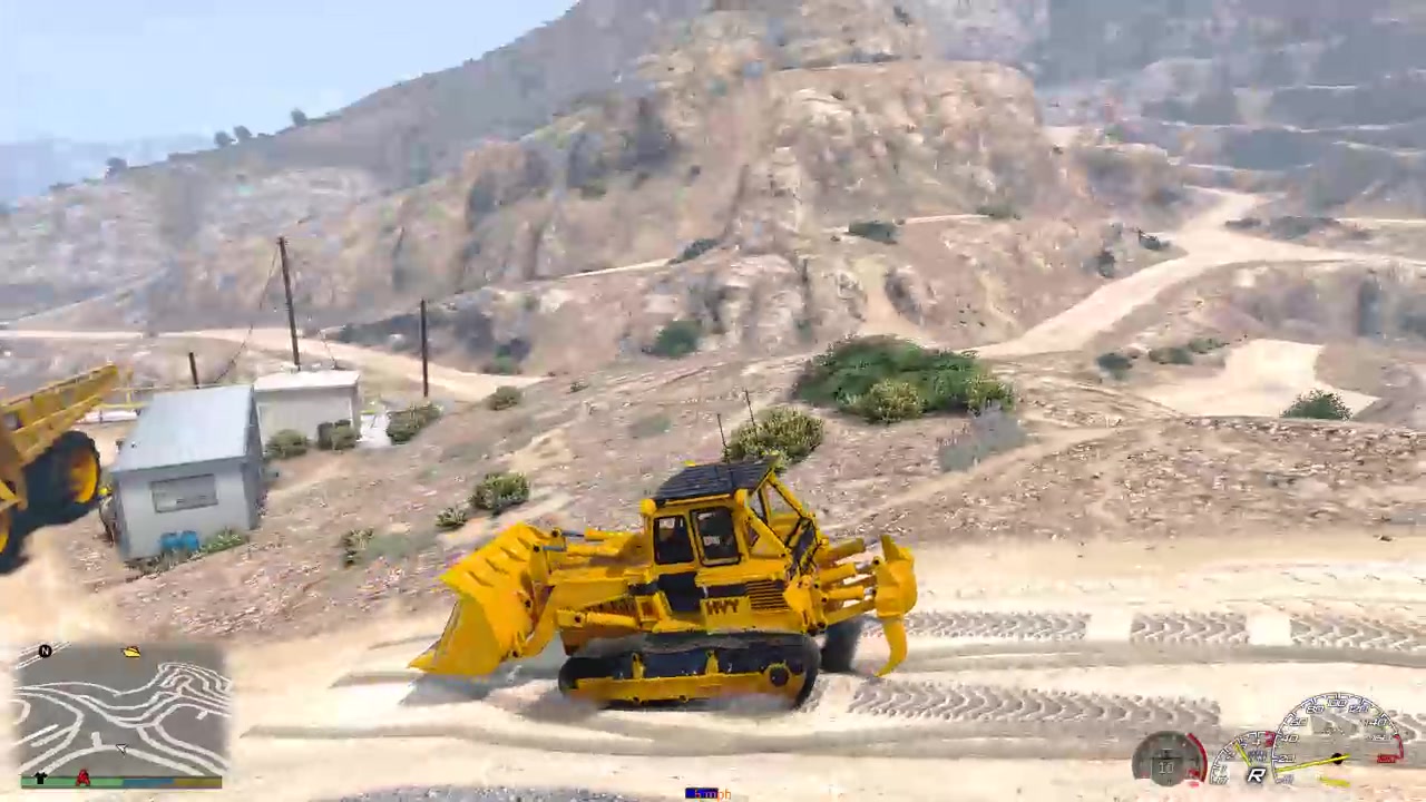 gta5把推土机开上高速公路逆行还以为自己买的是飞机