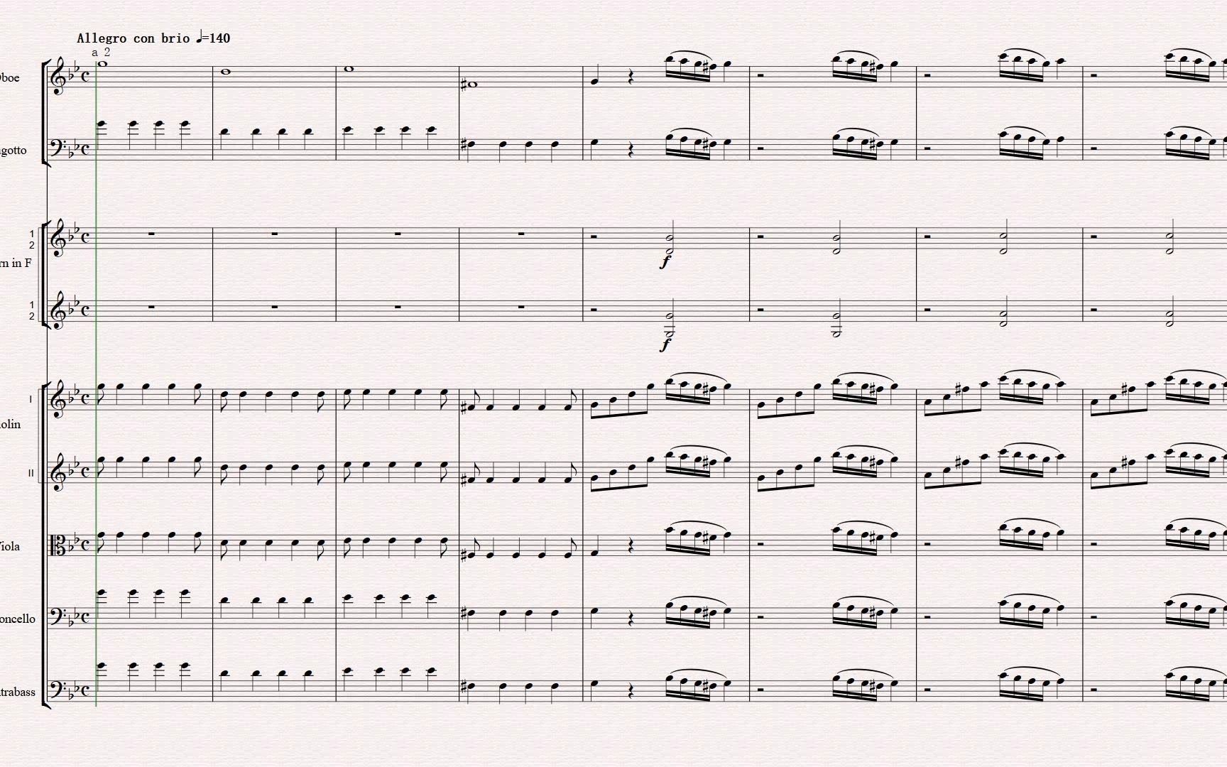 [图]Symphony No. 25 in G Minor, K. 183 (173dB)：1. Allegro con brio