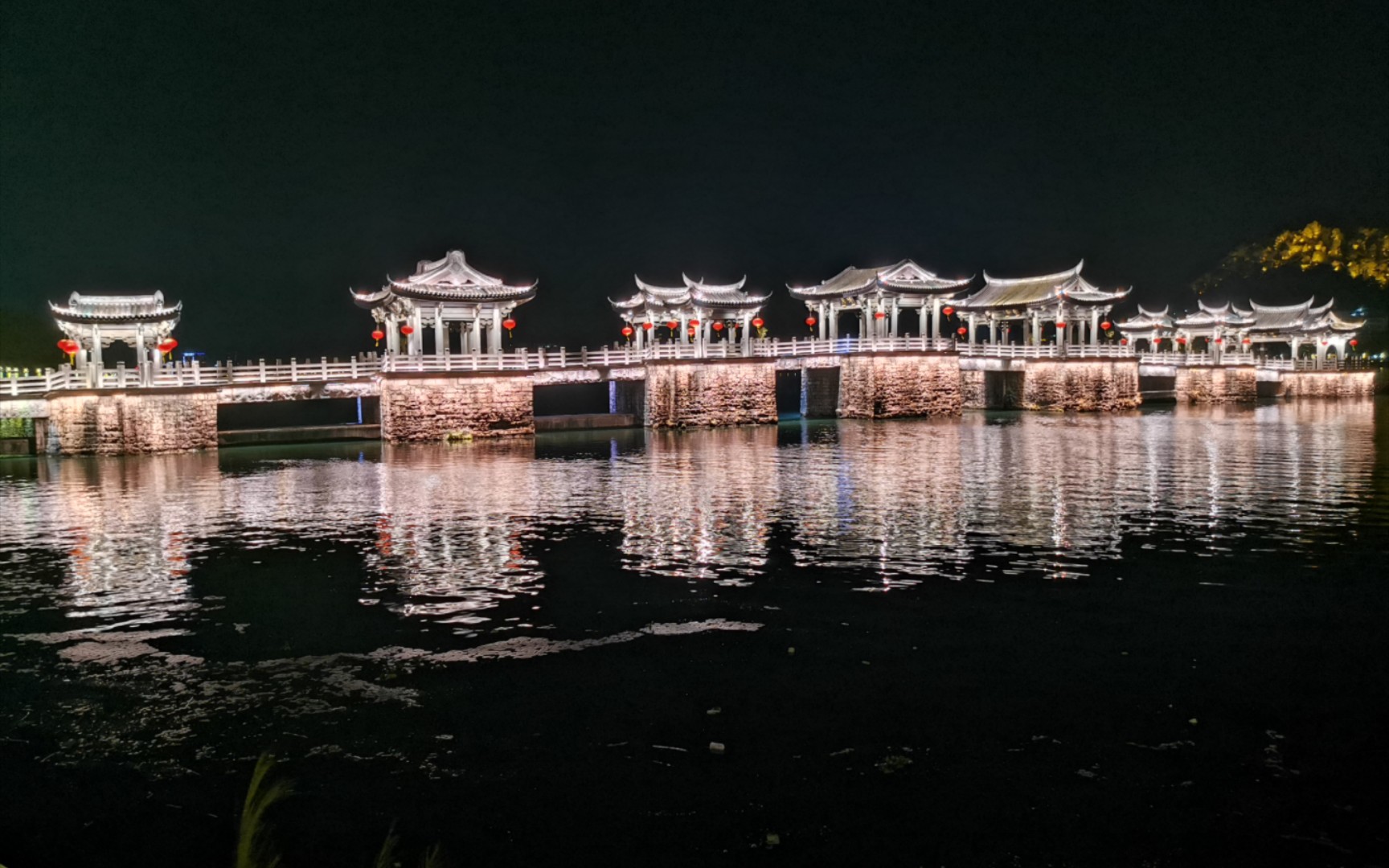 潮州广济桥夜景图片图片