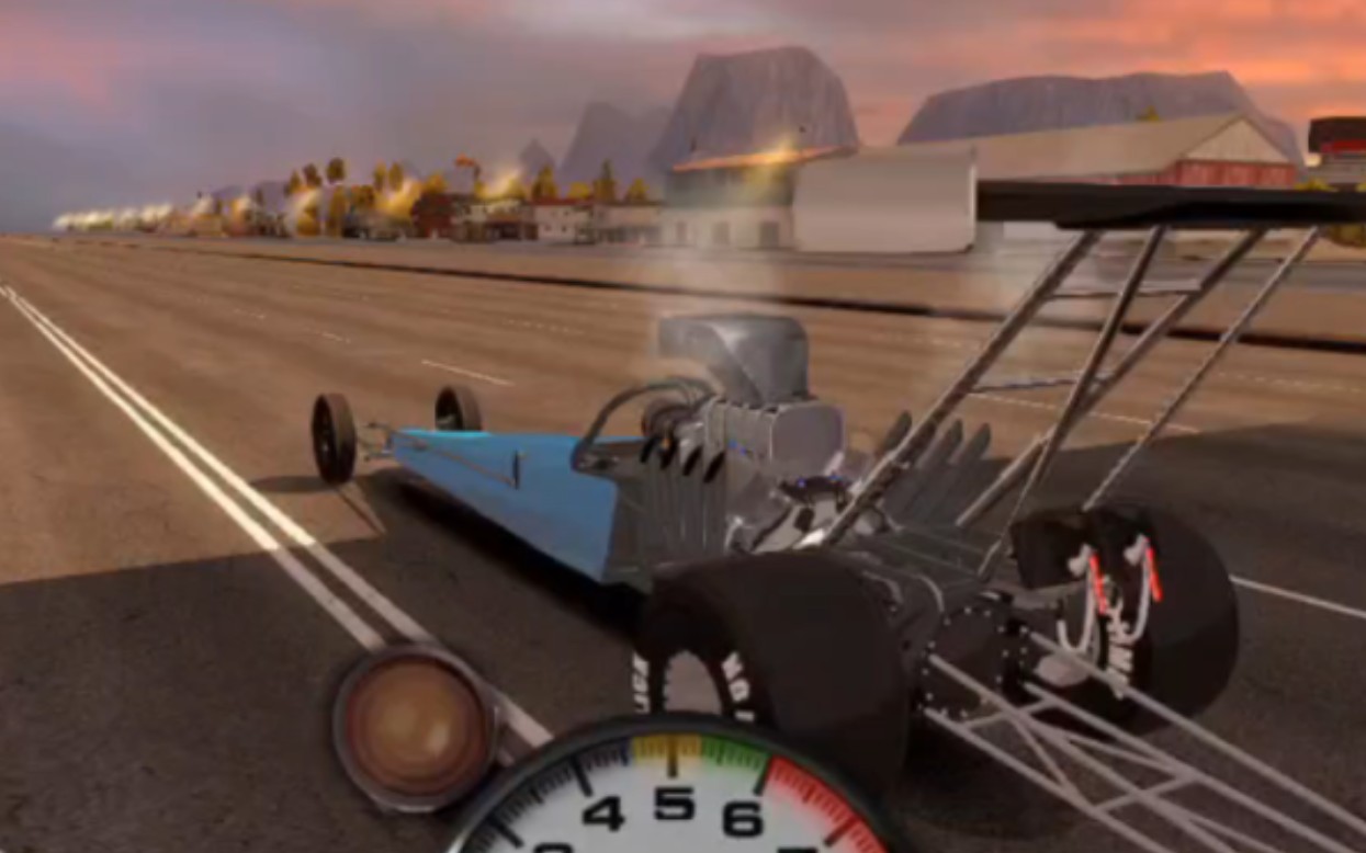 纯正美国top fuel直线加速赛赛车