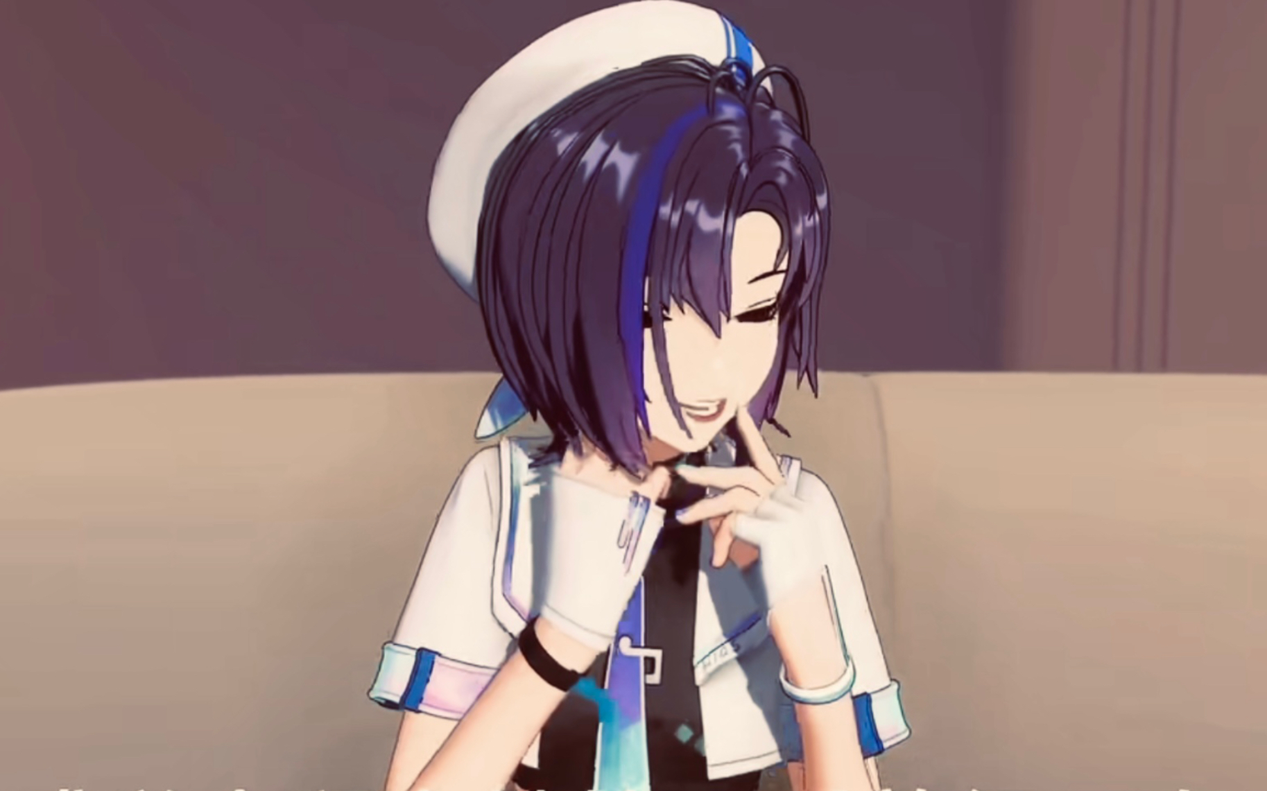 珈乐最后的直播中崩溃似的大笑用延迟和自己对话