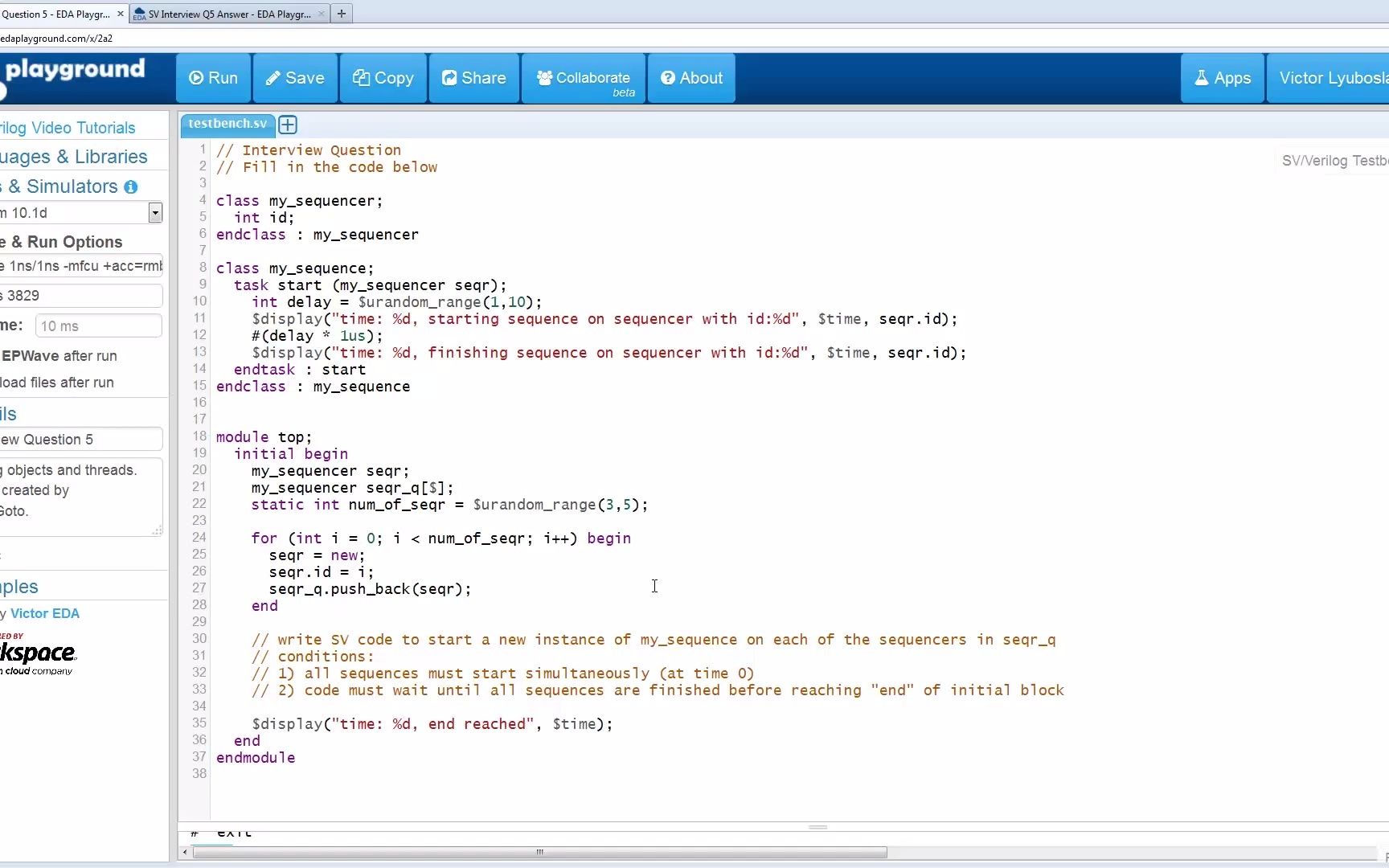 SystemVerilog Interview Question 5 Objec tsand Threads(Starting Sequences)哔哩哔哩bilibili