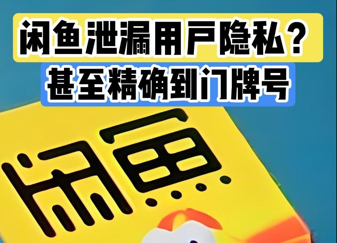 闲鱼泄露用户信息平台敷衍回应 用户隐私安全遭遇严重威胁哔哩哔哩bilibili