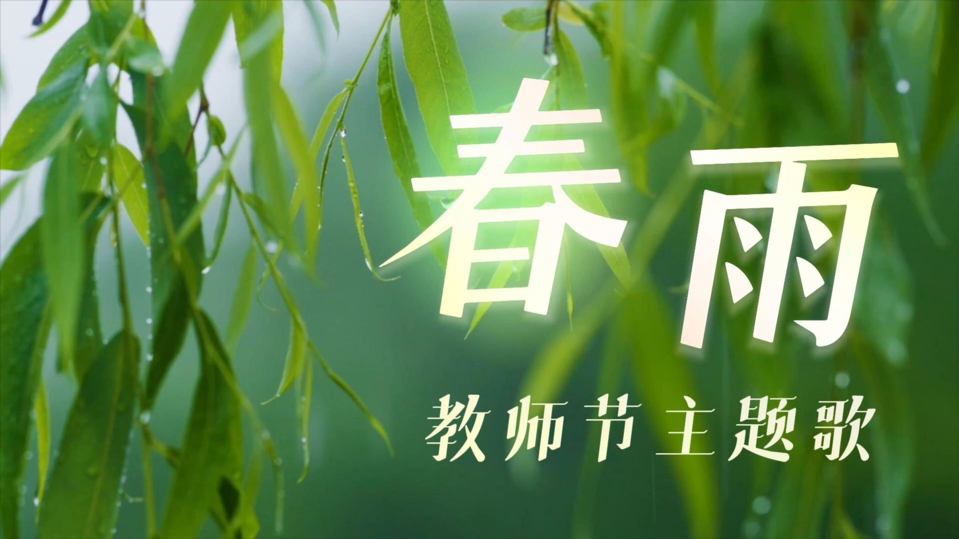教师节主题歌《春雨》，重磅发布！