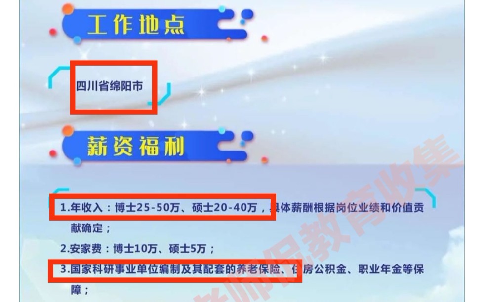 [图]应届硕士年薪可达40万，事业编制，这应该是绵阳市最好的单位了吧？