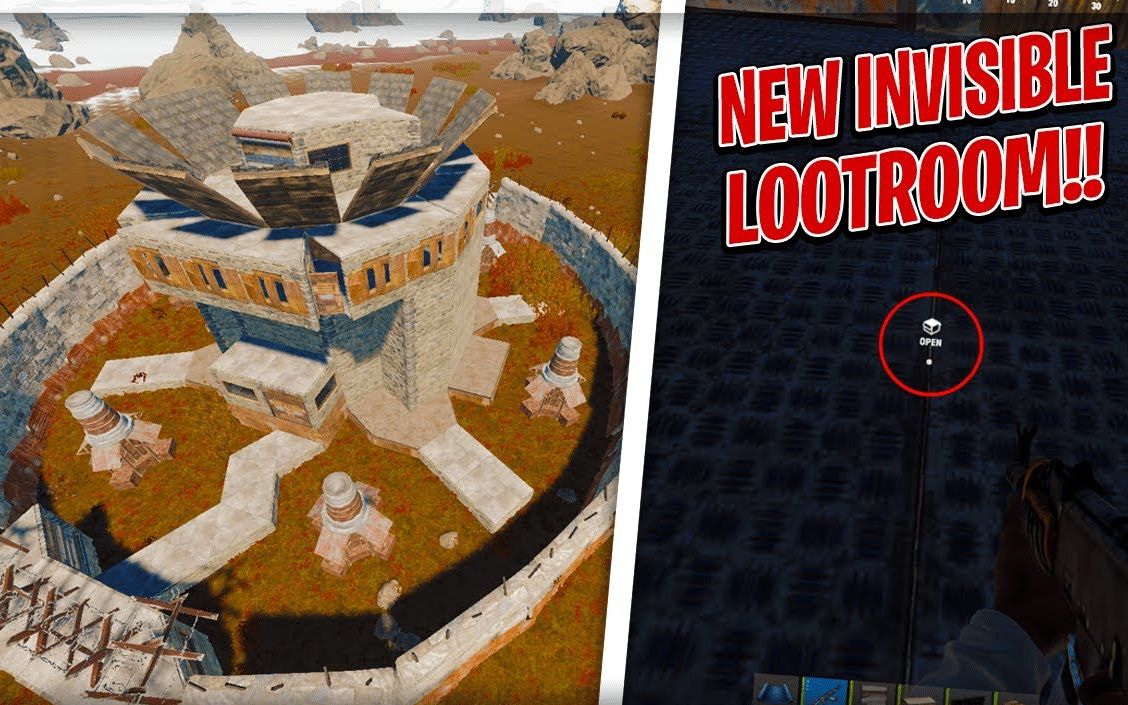 rust 腐蚀 1x2基地设计 peakdowns射击层 新的不可掠夺物资点