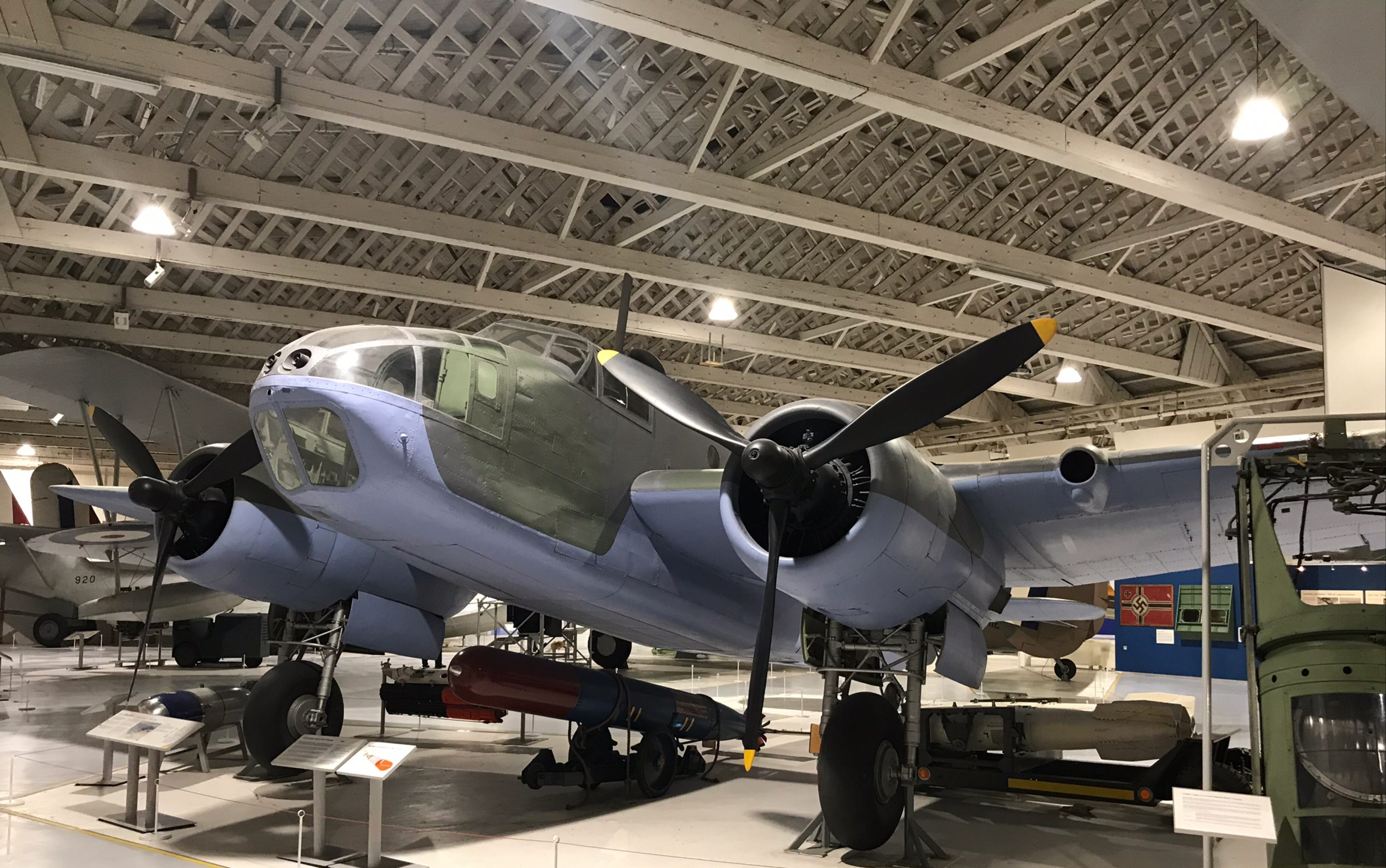 博物馆实拍:欧洲仅存的一架布里斯托"波弗特"鱼雷轰炸机(bristol