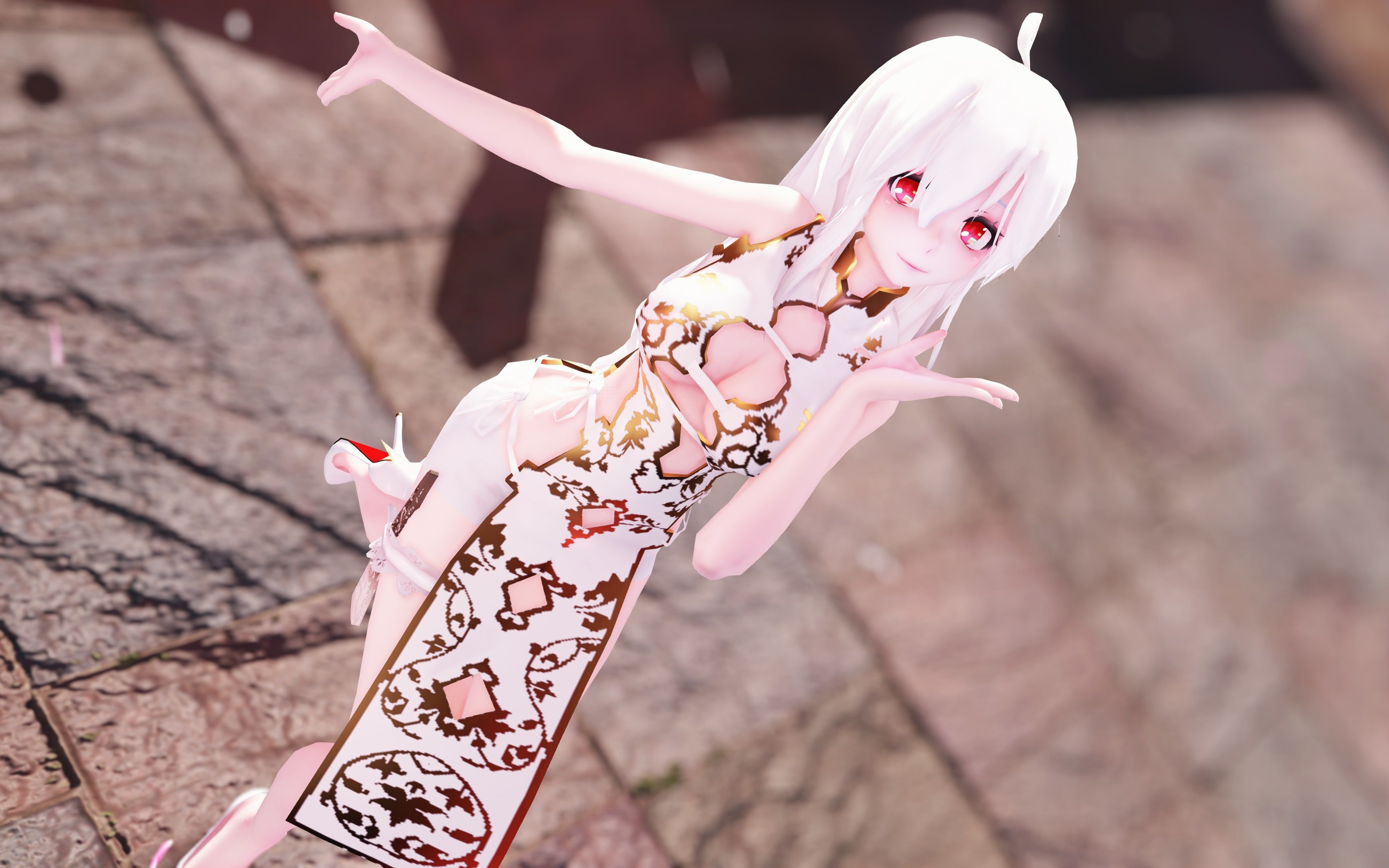 【竖屏/弱音mmd】 短旗袍弱音 - 笑纳