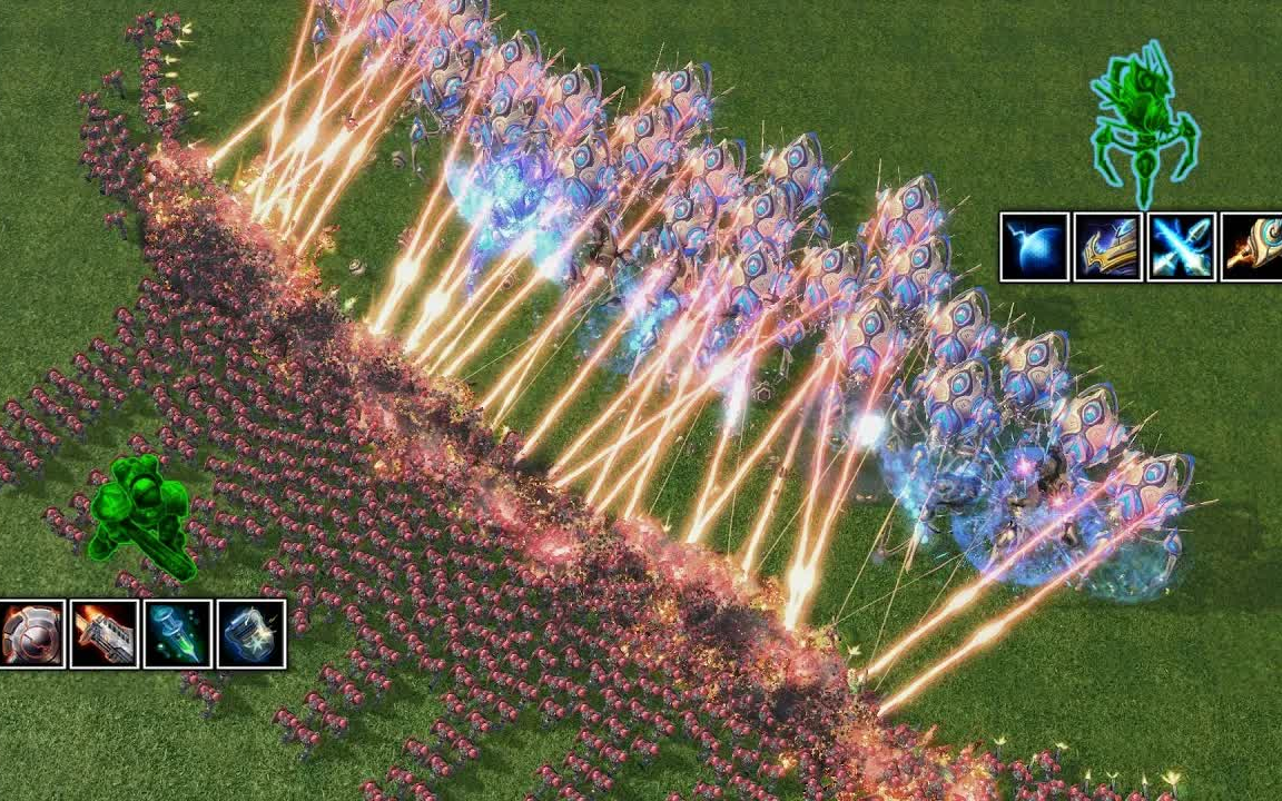 星际争霸2 - 35巨像 vs 1000枪兵_哔哩哔哩bilibili_星际争霸