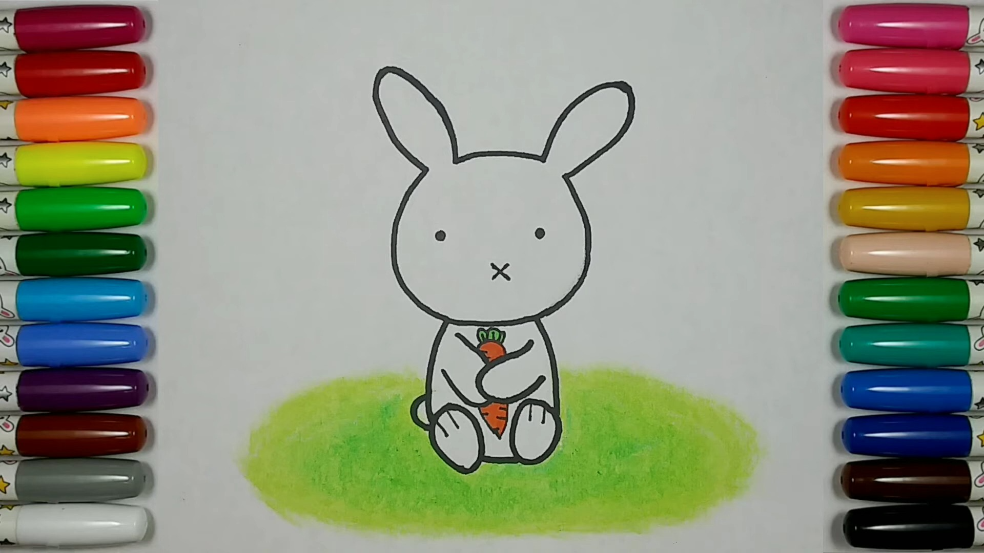 兔子简笔一只图片