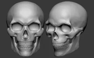 Download Video: zbrush必须会的人头骨雕刻技巧大全，每天10分钟带你轻松掌握人头结构！
