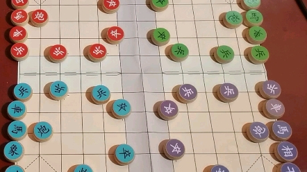 象棋2v2四人象棋山水象棋犄角联战_哔哩哔哩bilibili