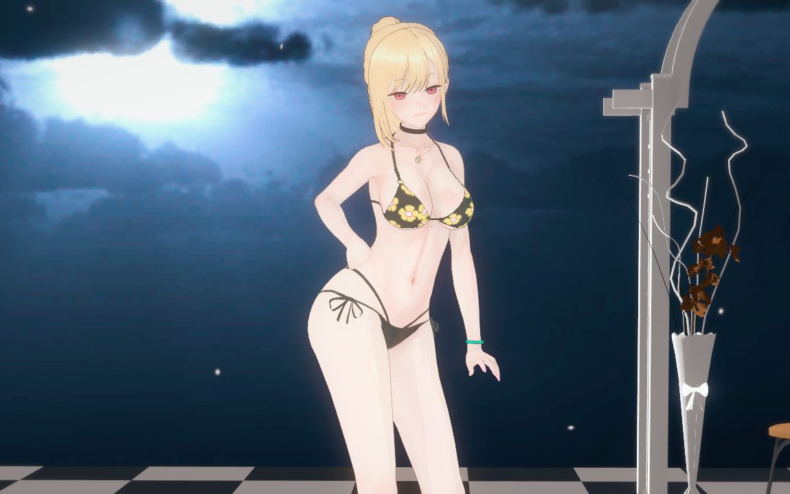 【mmd】更衣人偶 喜多川 泳装 竖屏 bestie love options