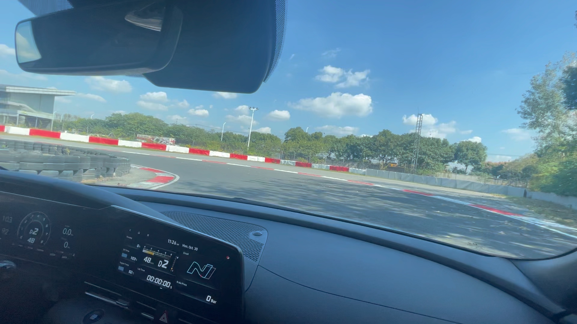 伊兰特n 赛道日 教练车副驾视角