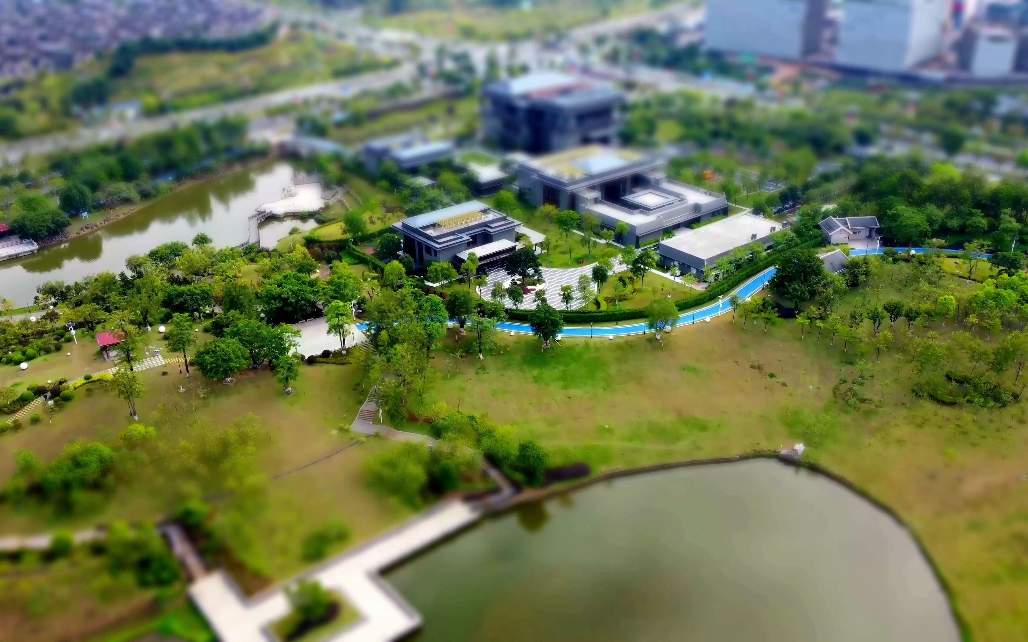 凤凰湖 移轴镜头 微缩世界 时代天韵 知识城国际会展中心 微缩广州