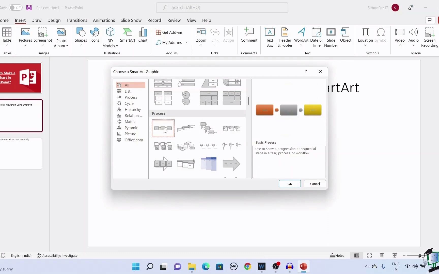 在 PowerPoint 中创建流程图 Creating a Flowchart in PowerPoint (英文)哔哩哔哩bilibili