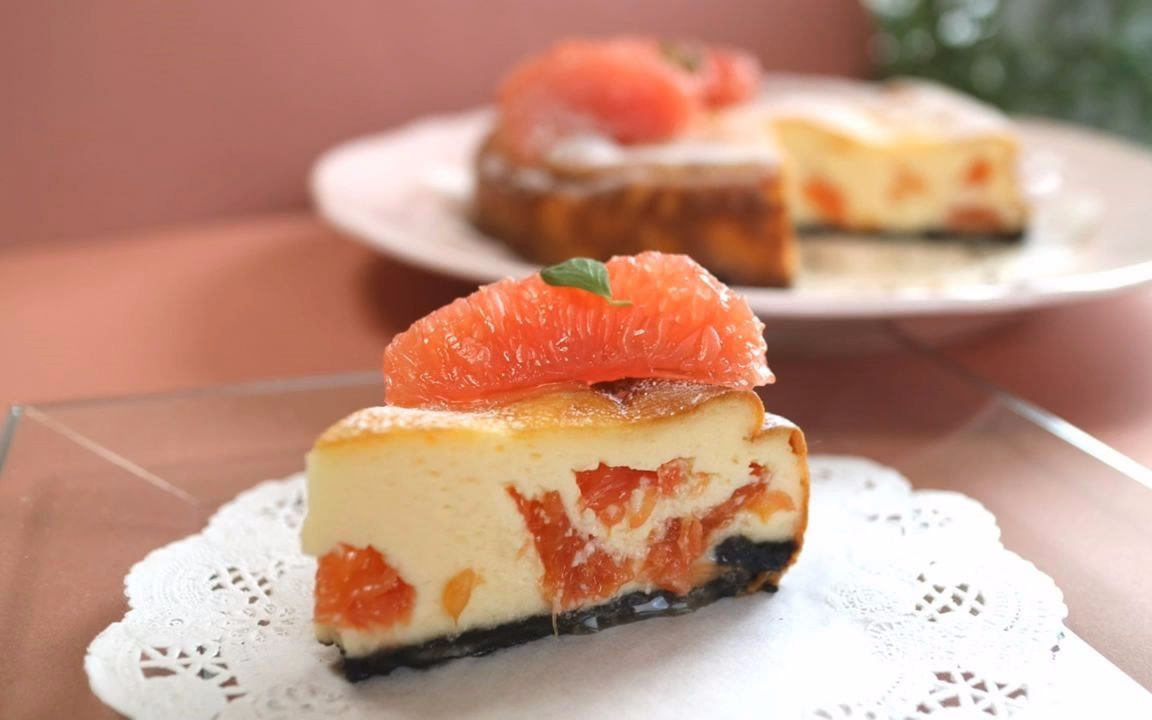 【羽的食谱收集】葡萄柚(西柚)芝士蛋糕